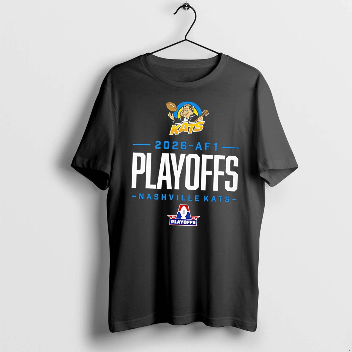 Officials Nashville Kats 2026 Af1 Playoffs Logo Tee Premium T Shirt