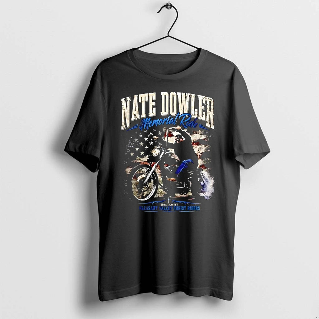 Officials Nate Dowler Memorial Ride Hosted By Pleasant Valley Christ Riders Premium T Shirt
