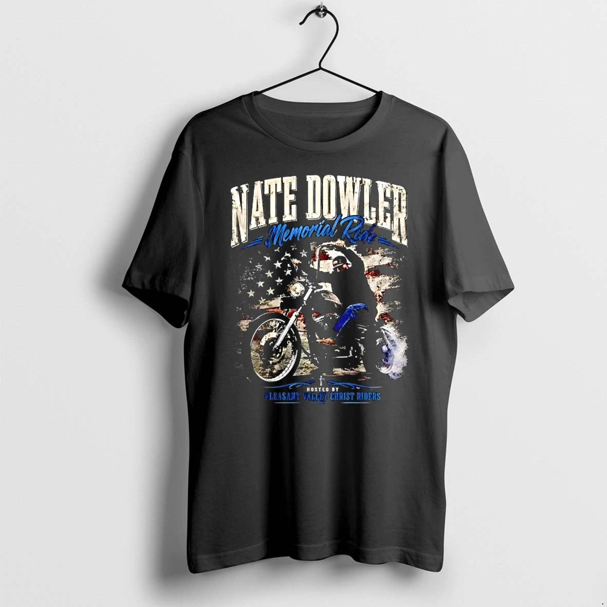 Officials Nate Dowler Memorial Ride Hosted By Pleasant Valley Christ Riders Premium T Shirt
