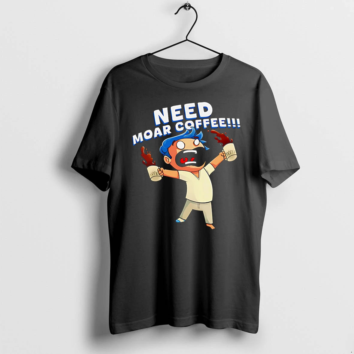 Officials Need Moar Coffee Cartoon Character Premium T Shirt