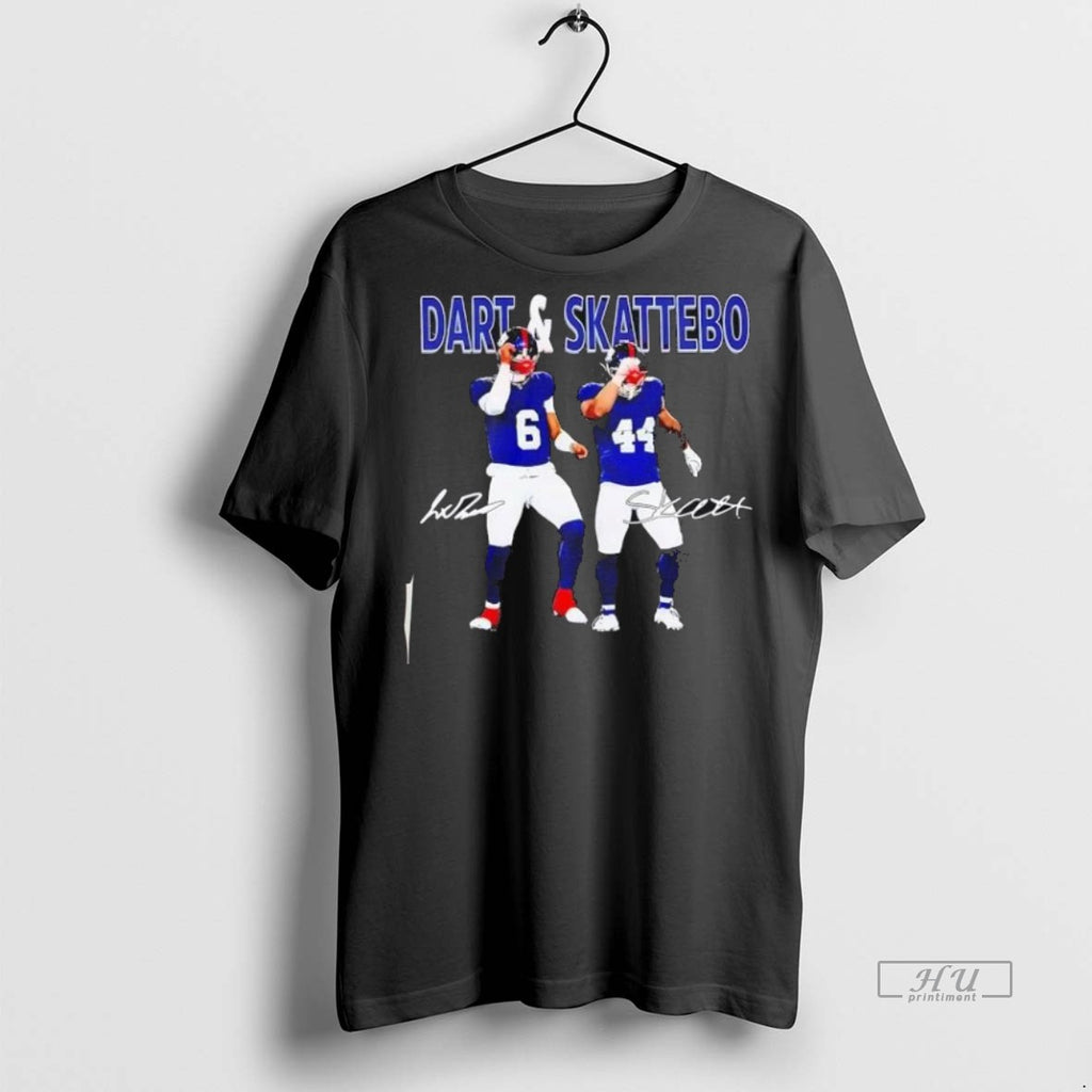 Officials New York Giants Dart And Skattebo Mark Bavaro Evan Engram Black T Shirt Sweater