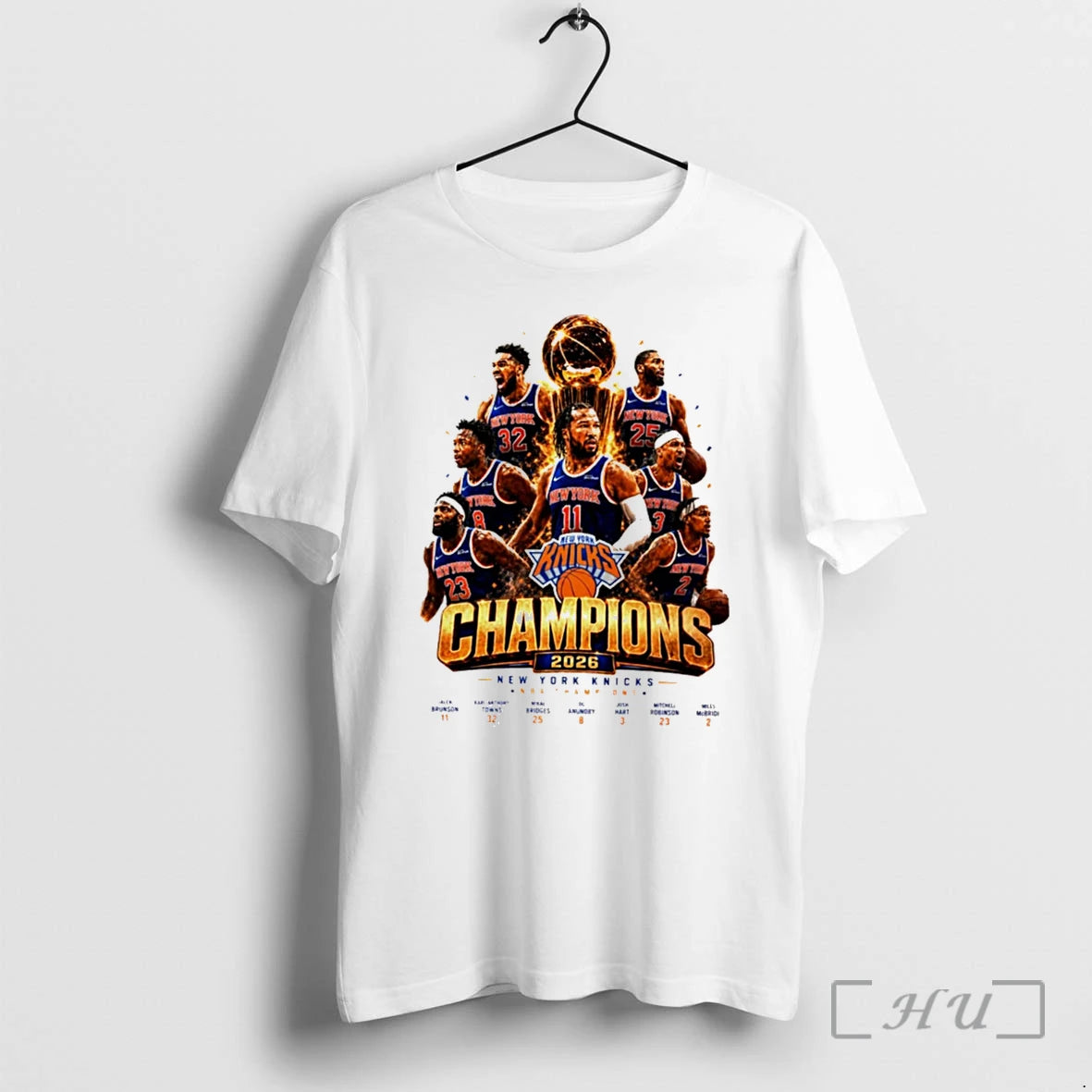 Officials New York Knicks 2026 Nba Champions All Team Graphic Tee Premium T Shirts Sweater