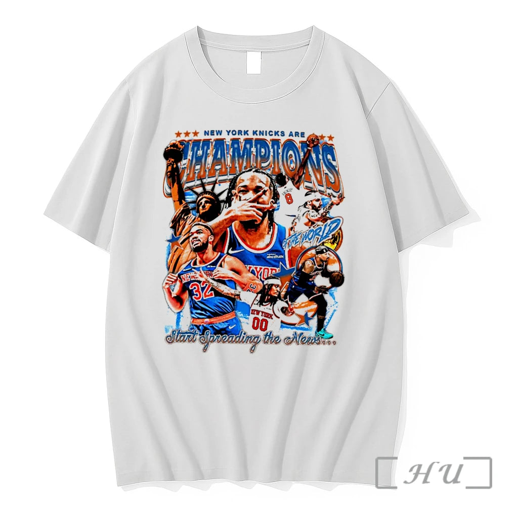 Officials New York Knicks 2026 Nba Champions Start Speading The News Graphic Tee Premium