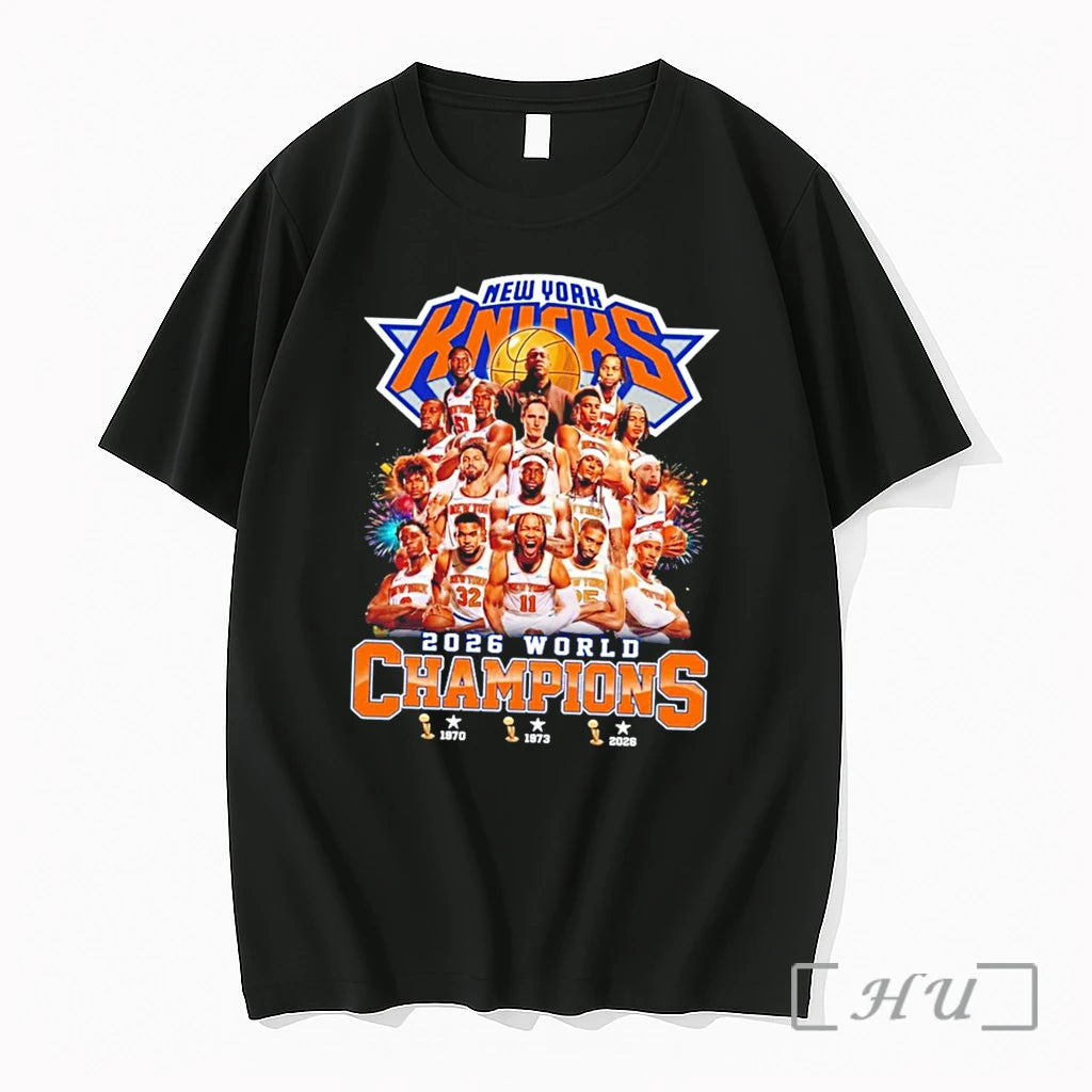 Officials New York Knicks 2026 World Champions 3 Time All Team Graphic Tee Premium