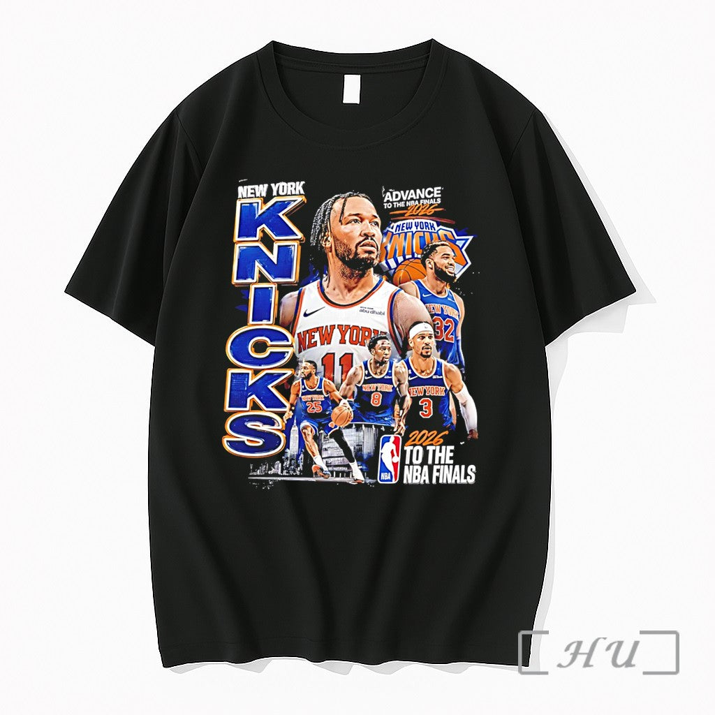 Officials New York Knicks Advance To The Nba Finals 2026 Graphic Tee Premium T Shirts