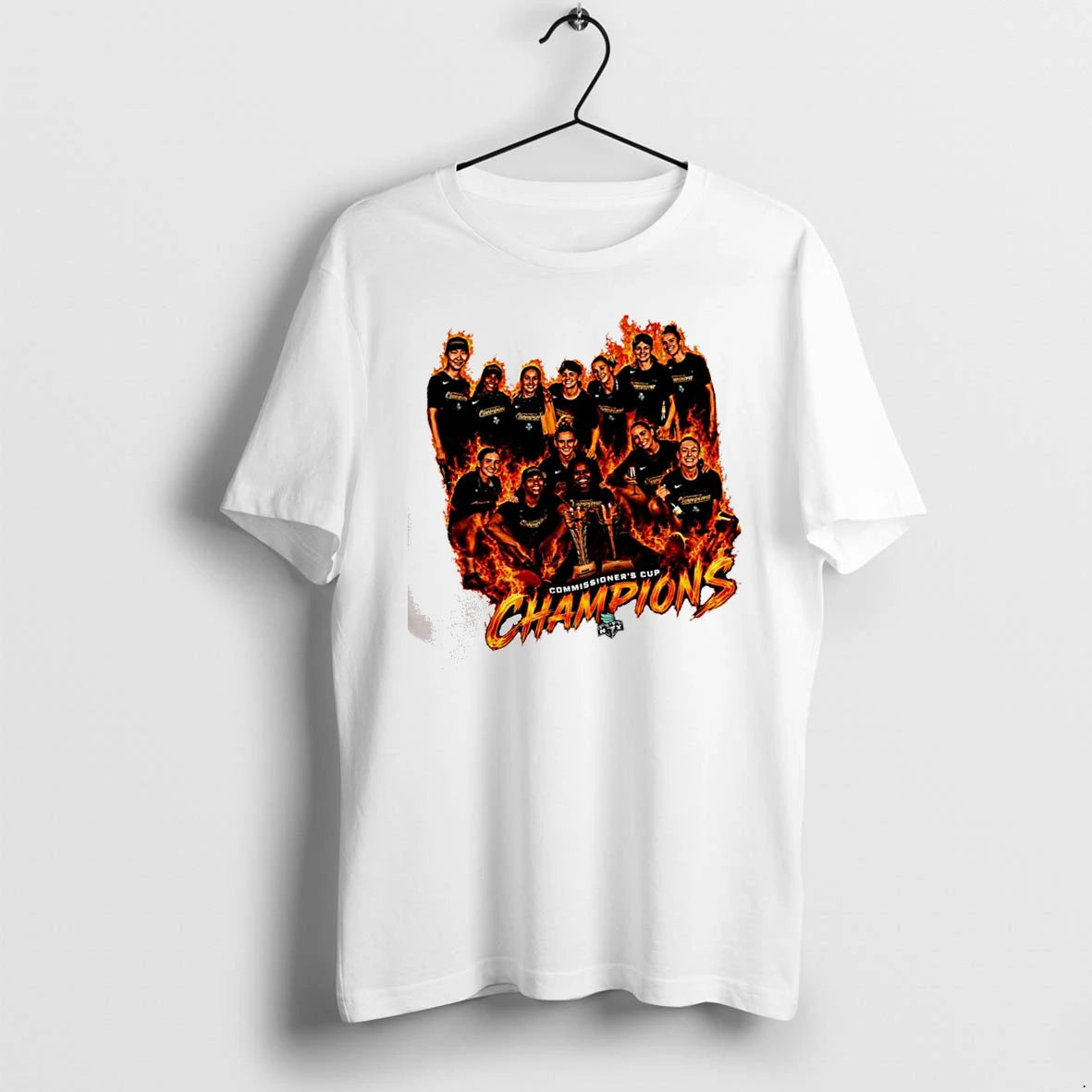 Officials New York Liberty Teams Commissioners Cup Champions Premium T Shirt