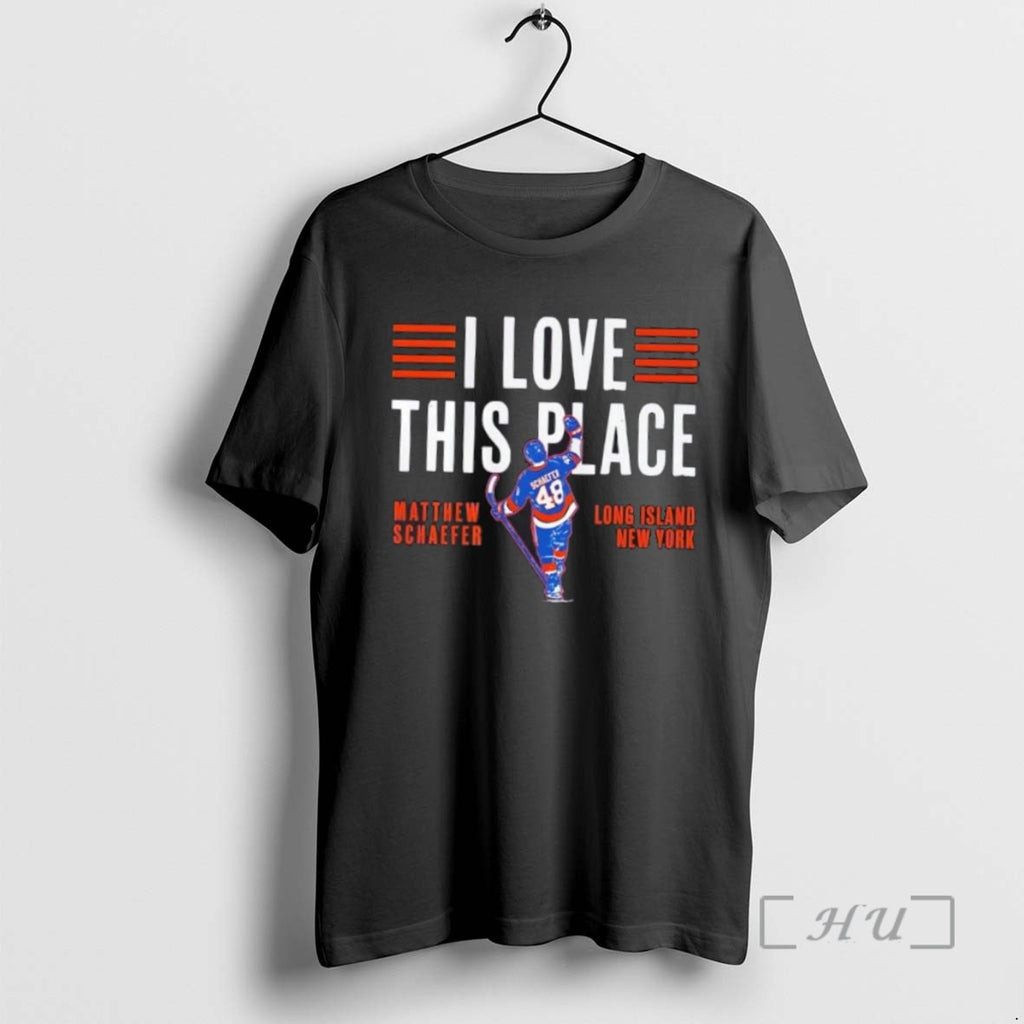 Officials New York Rangers Matthew Schaefer I Love This Place T Shirt Sweater