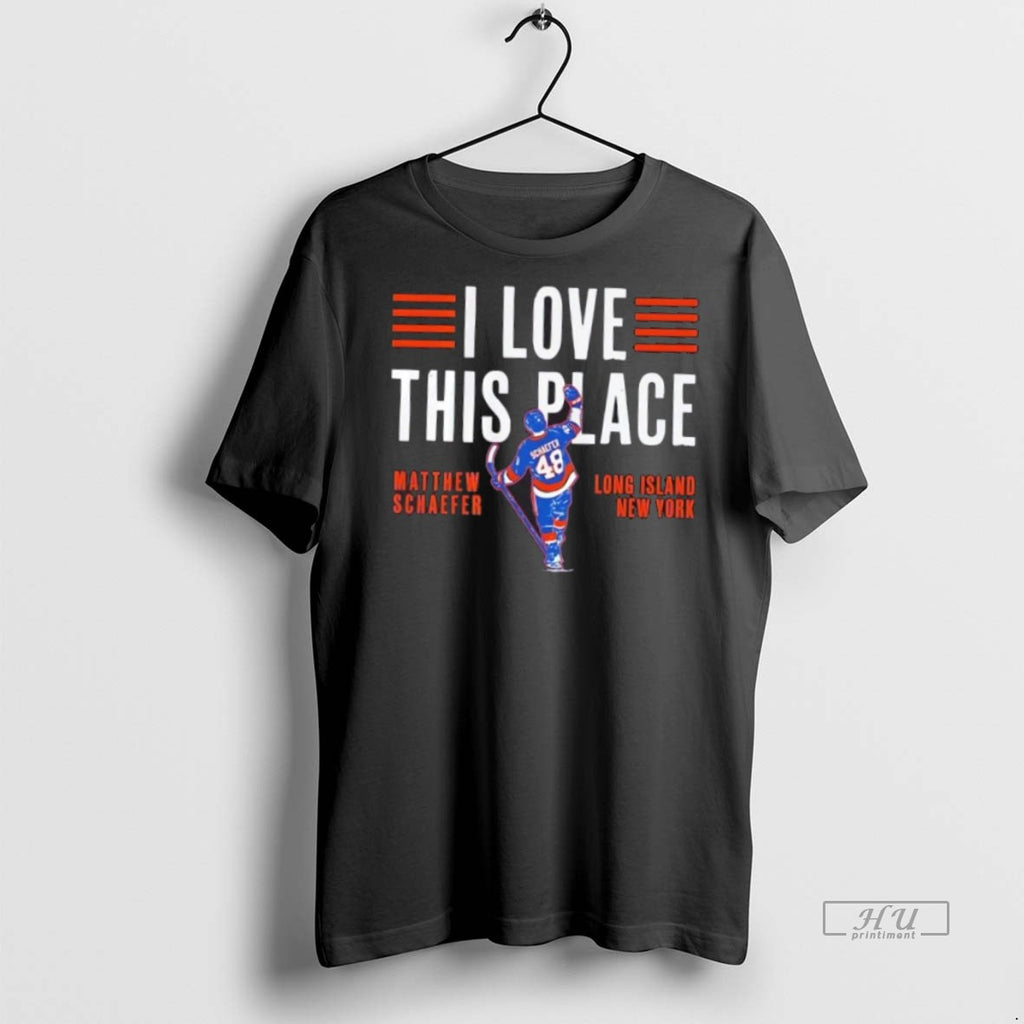 Officials New York Rangers Matthew Schaefer I Love This Place Tee Shirt Sweater