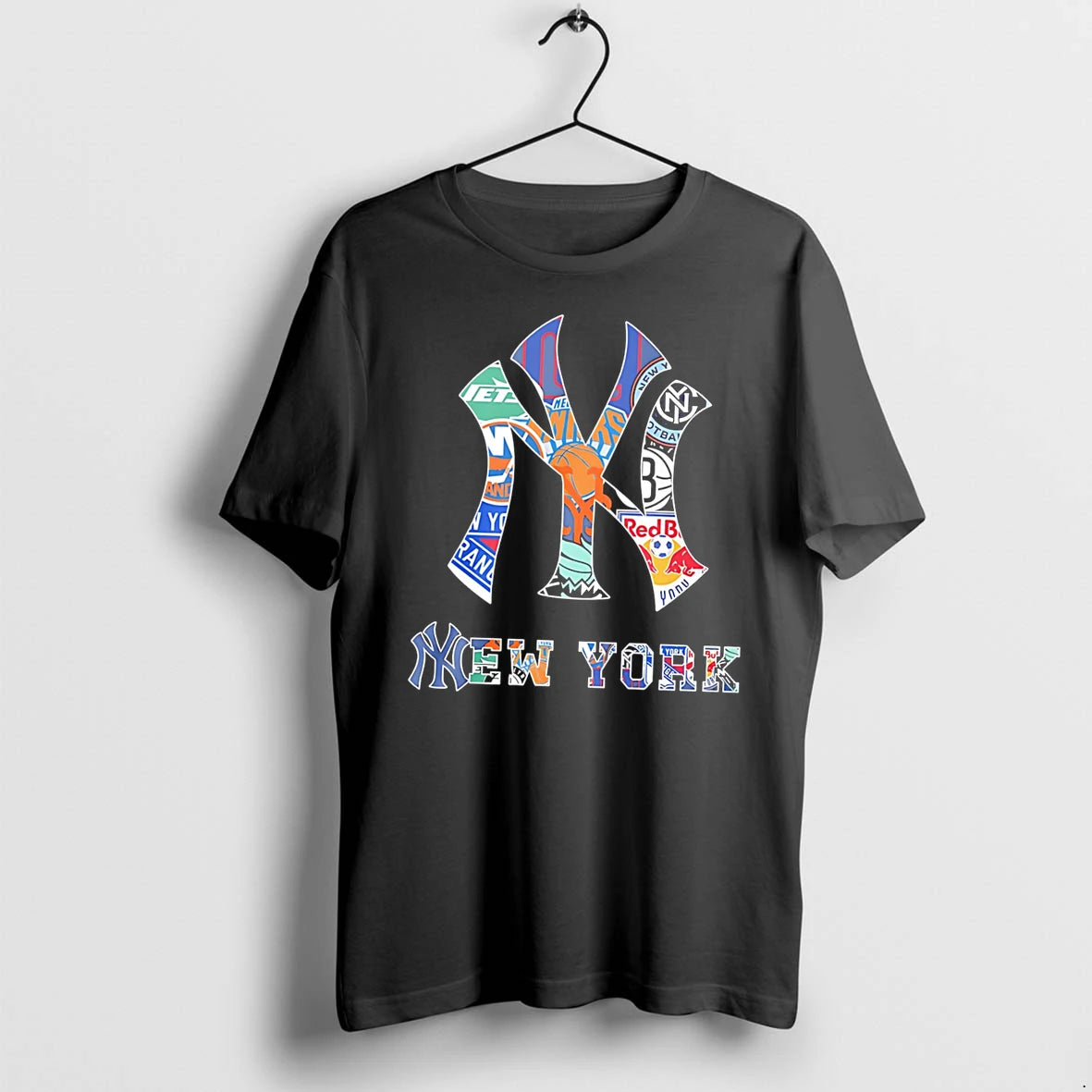 Officials New York Sports Team Logo Combination Tee Premium T Shirt