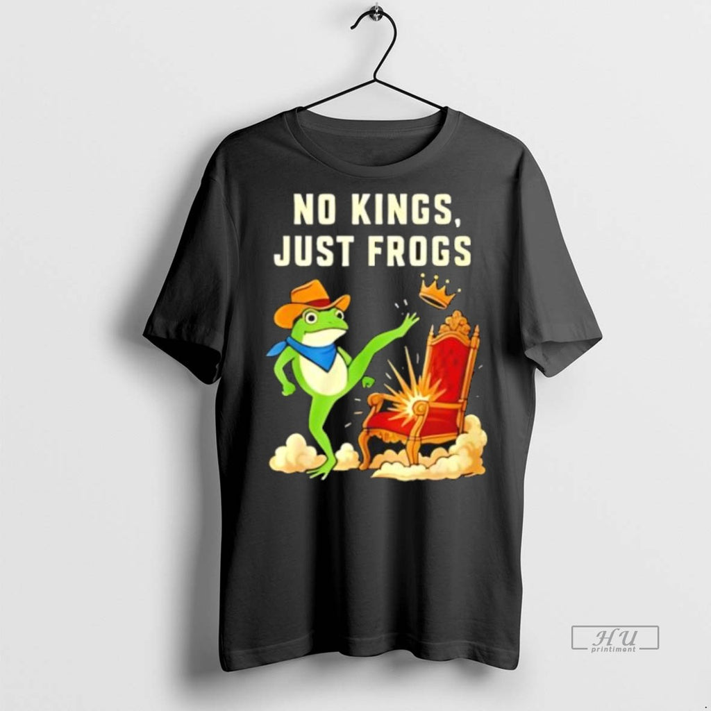 Officials No Kings Just Frogs Black T Shirt Sweater