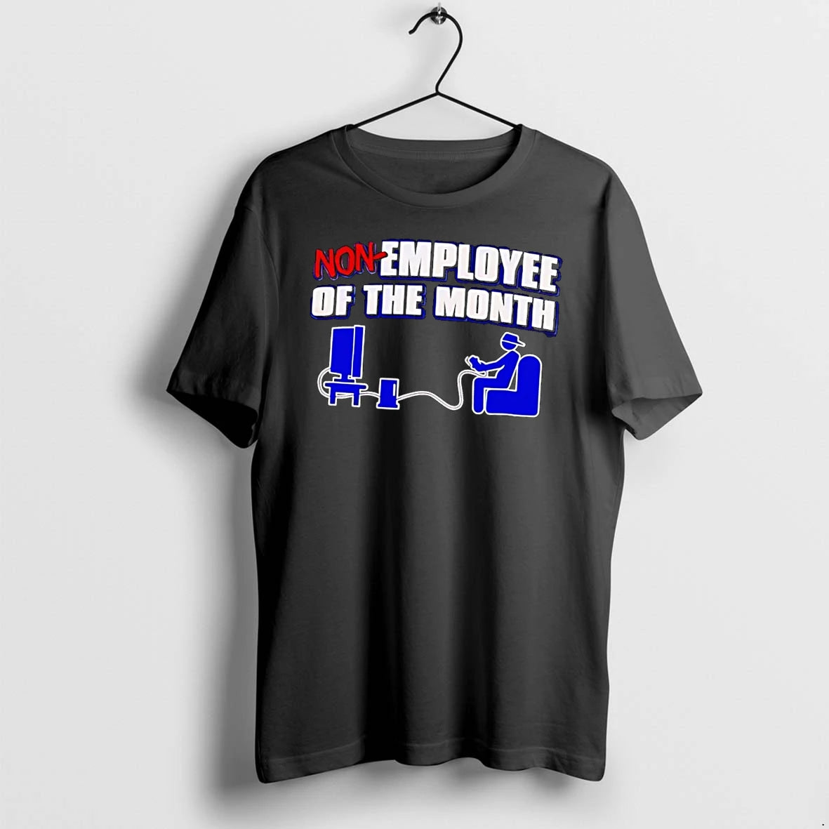 Officials Non Employee Of The Month Gamer Video Game Slacker Humor Black