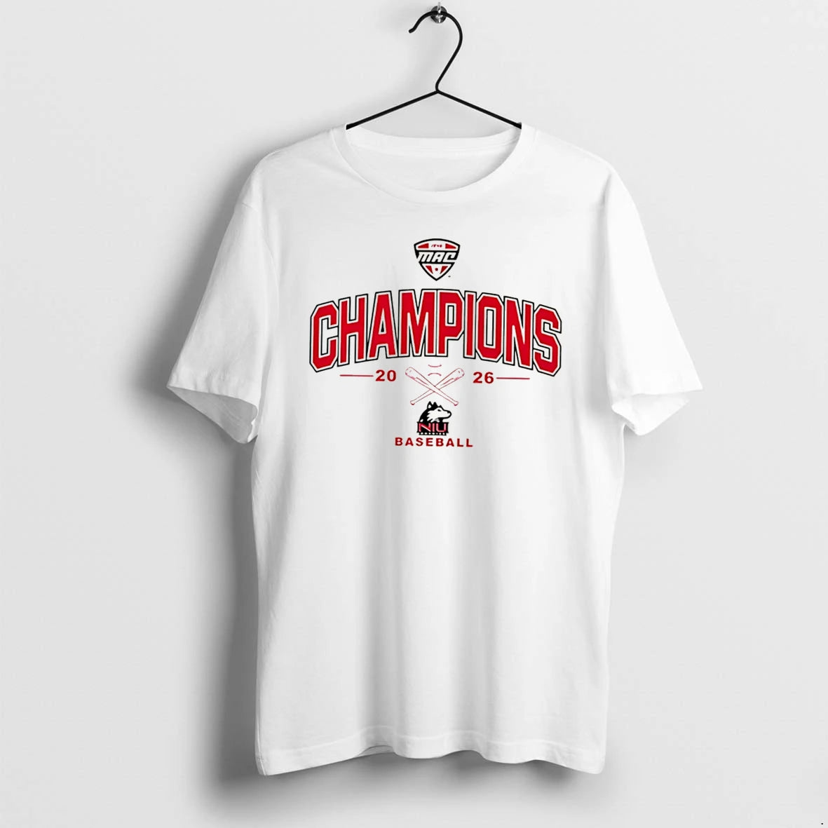 Officials Northern Illinois Huskies 2026 Mac Baseball Champions Tee Premium T Shirt
