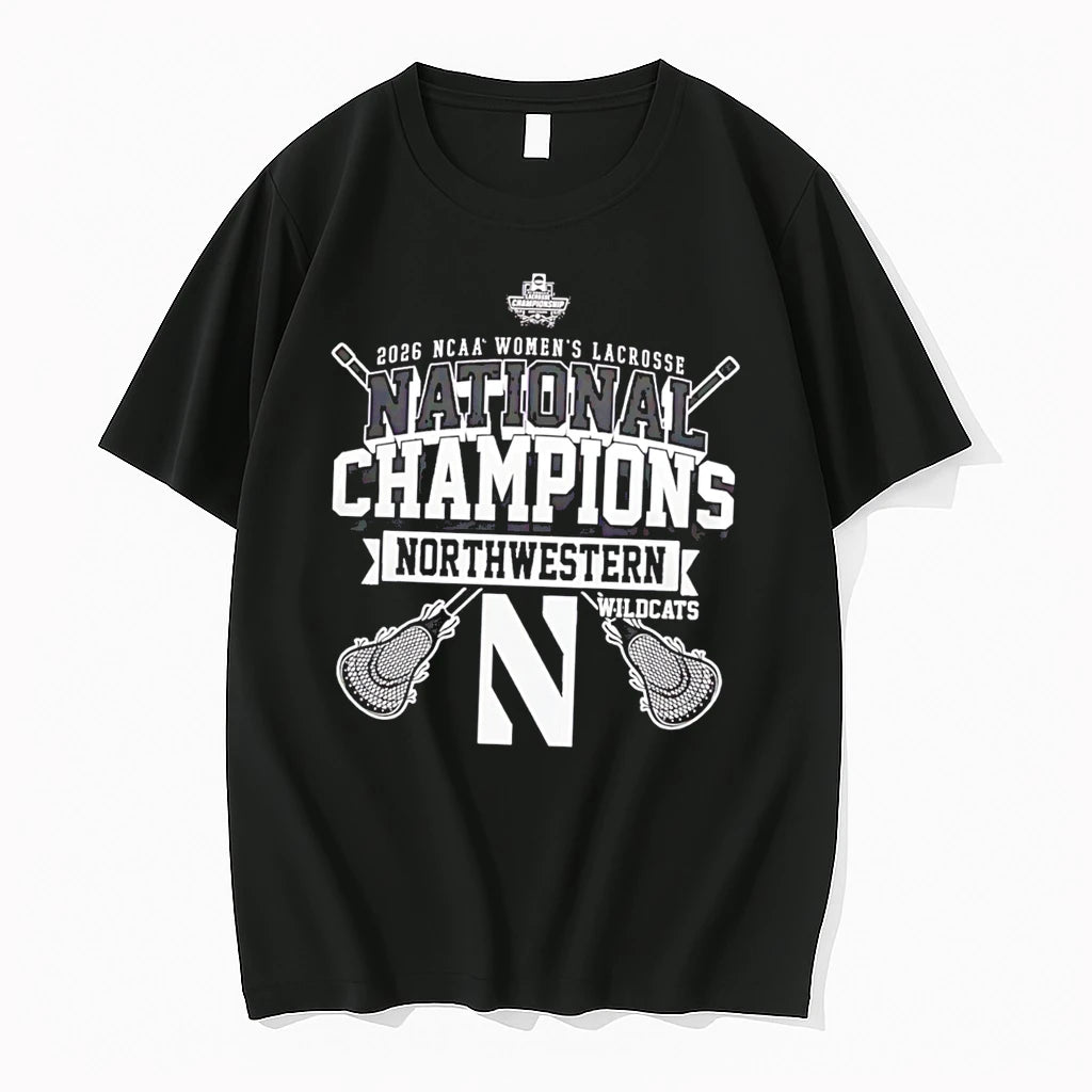 Officials Northwestern Wildcats Ncaa Womens Lacrosse National Champions 2026 Classic Tee Premium T Shirt