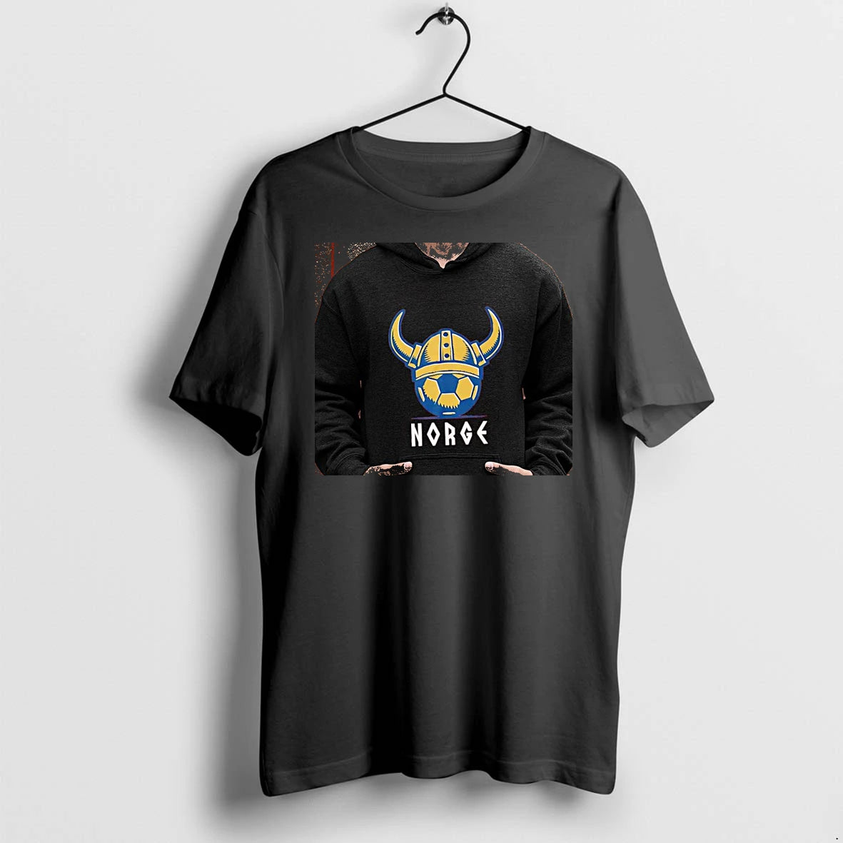 Officials Norway National Football Team Viking Helmet Norge Soccer Premium T Shirt