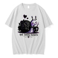 Officials Not Today Fuckers Goth Snail With Coffee And Roses Tee Premium T Shirt
