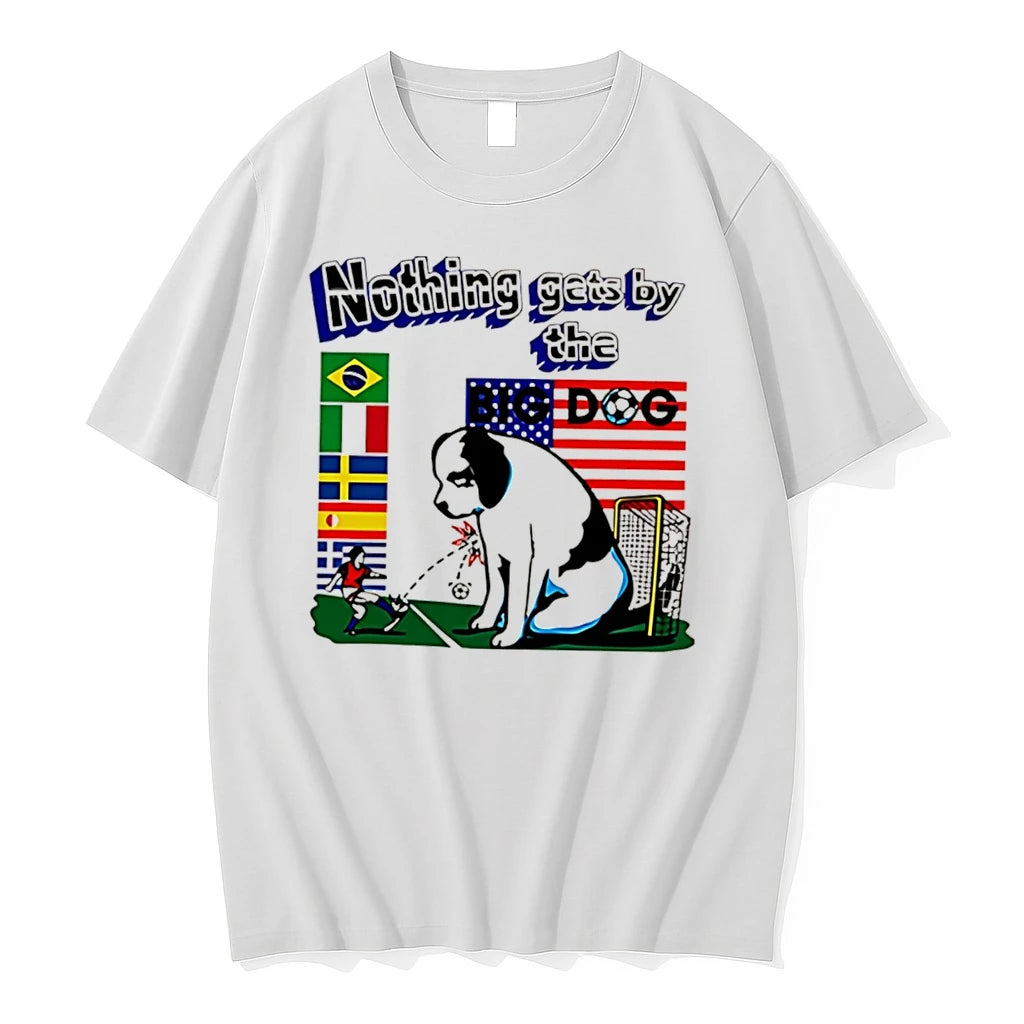 Officials Nothing Gets By The Big Dog World Cup Flags Tee Premium T Shirt