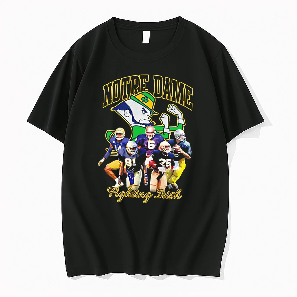Officials Notre Dame Fighting Irish Football Collage Tee Premium T Shirt