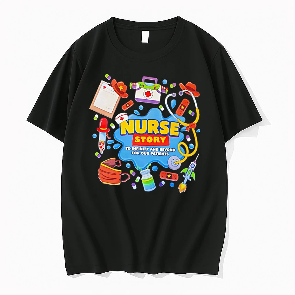 Officials Nurse Story To Infinity And Beyond For Our Patients Tee Premium T Shirt
