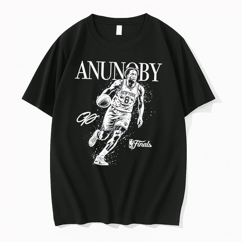 Officials Og Anunoby New York Knicks No 8 Nba Finals Signature Tee