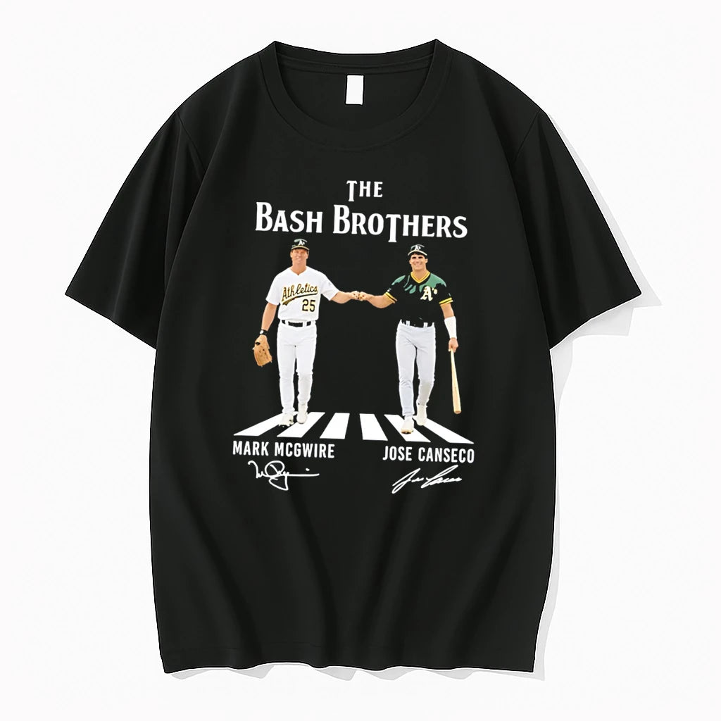 Officials Oakland Athletics The Bash Brothers Abbey Road Signature Tee Premium T Shirt