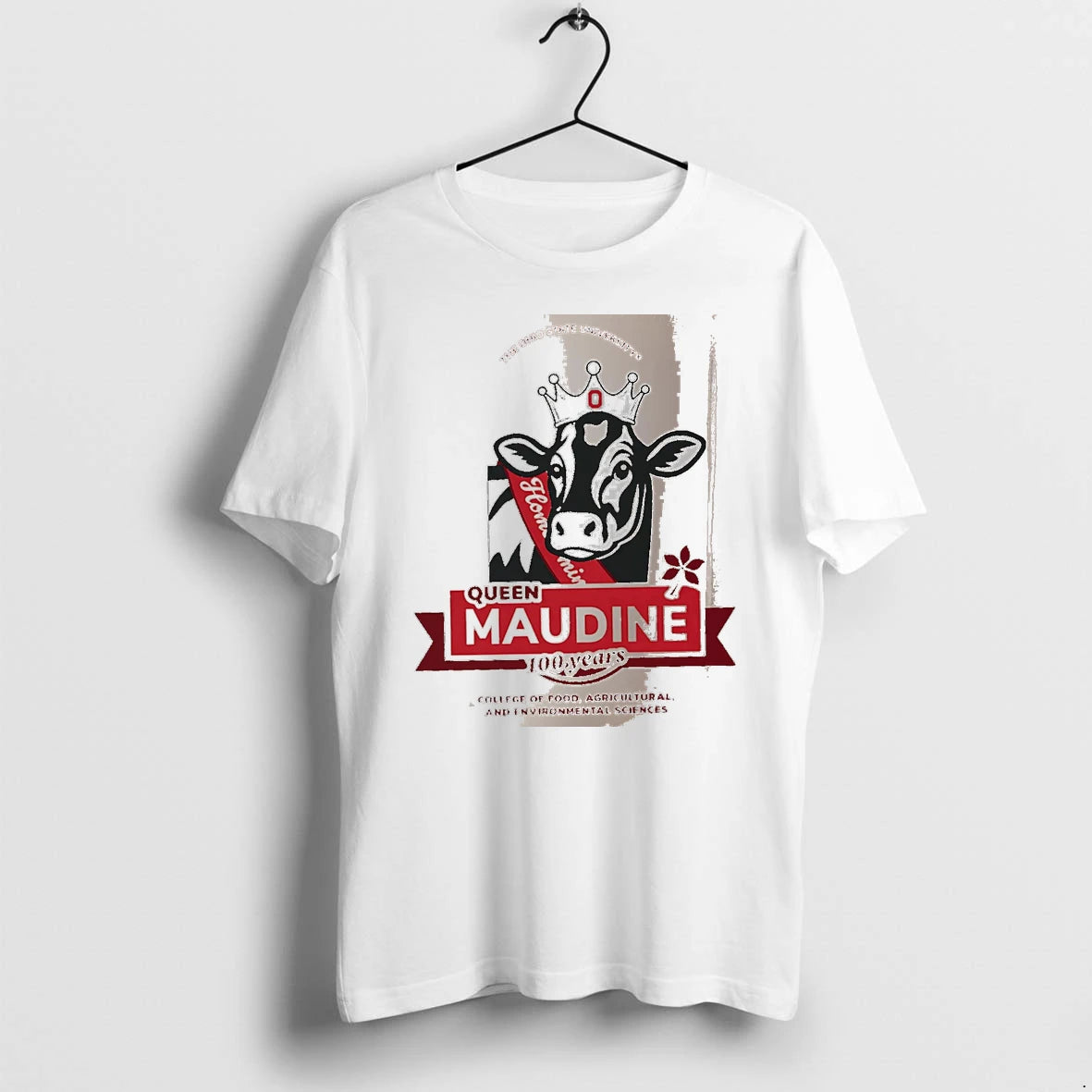 Officials Ohio State Buckeyes Queen Maudine White Premium T Shirt