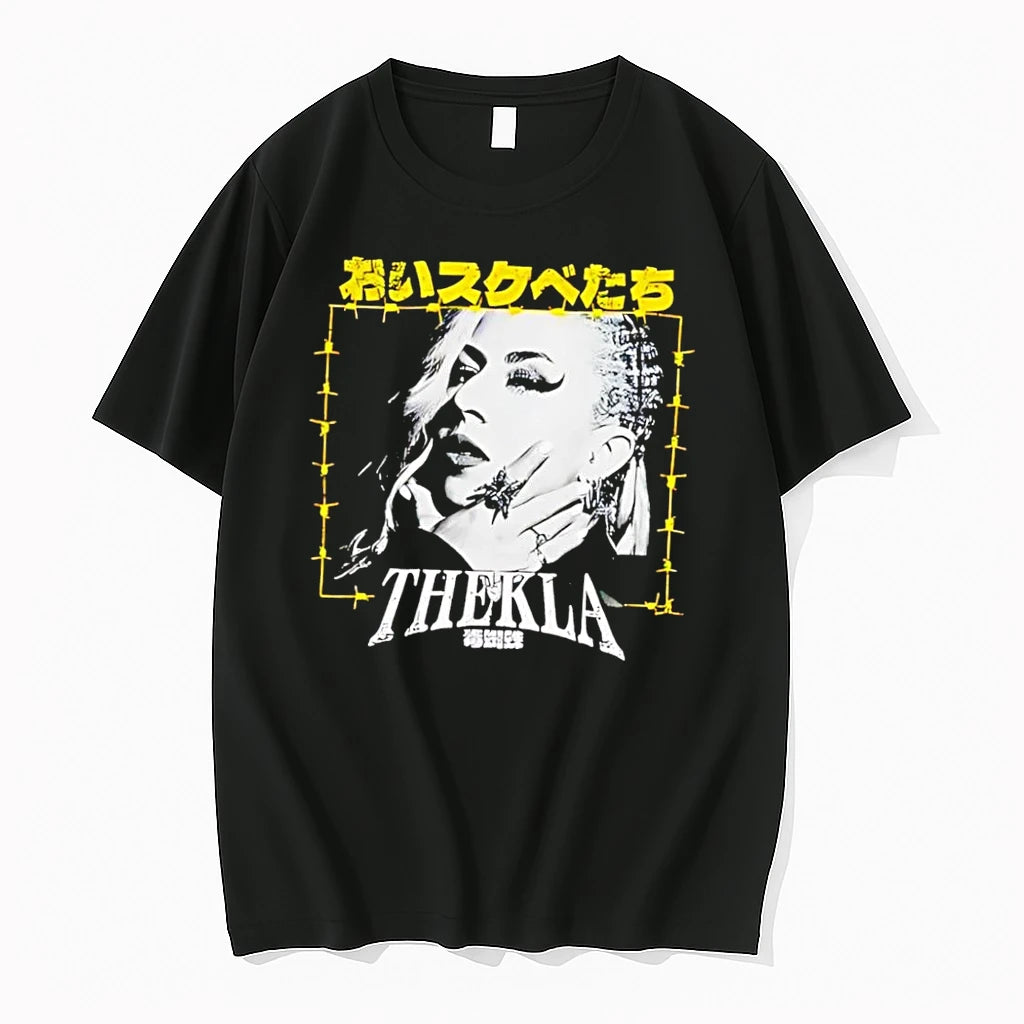 Officials Oi Suke Betachi Thekla Japanese Text Portrait Black Premium T Shirt
