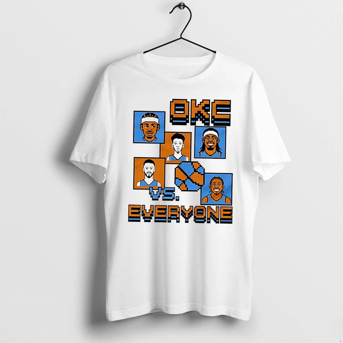 Officials Oklahoma City Thunder Okc Vs Everyone 8 Bit Tee Premium T Shirt