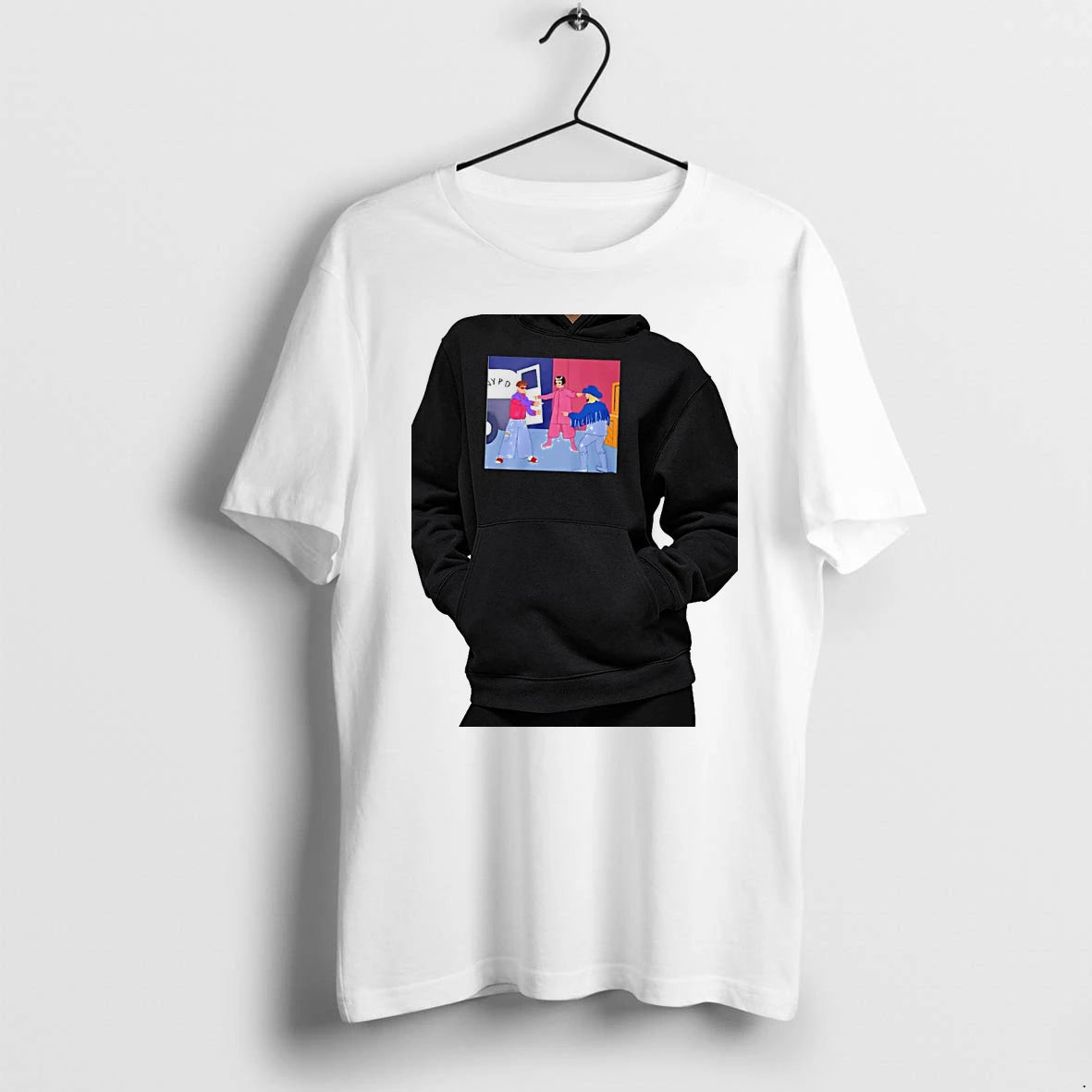 Officials Oliver Tree Three Versions Of Him Spiderman Pointing Meme Premium T Shirt
