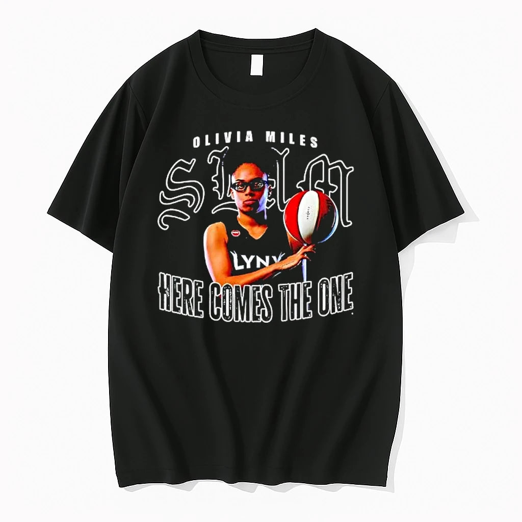 Officials Olivia Miles Lynx Here Comes The One Wnba Premium T Shirt