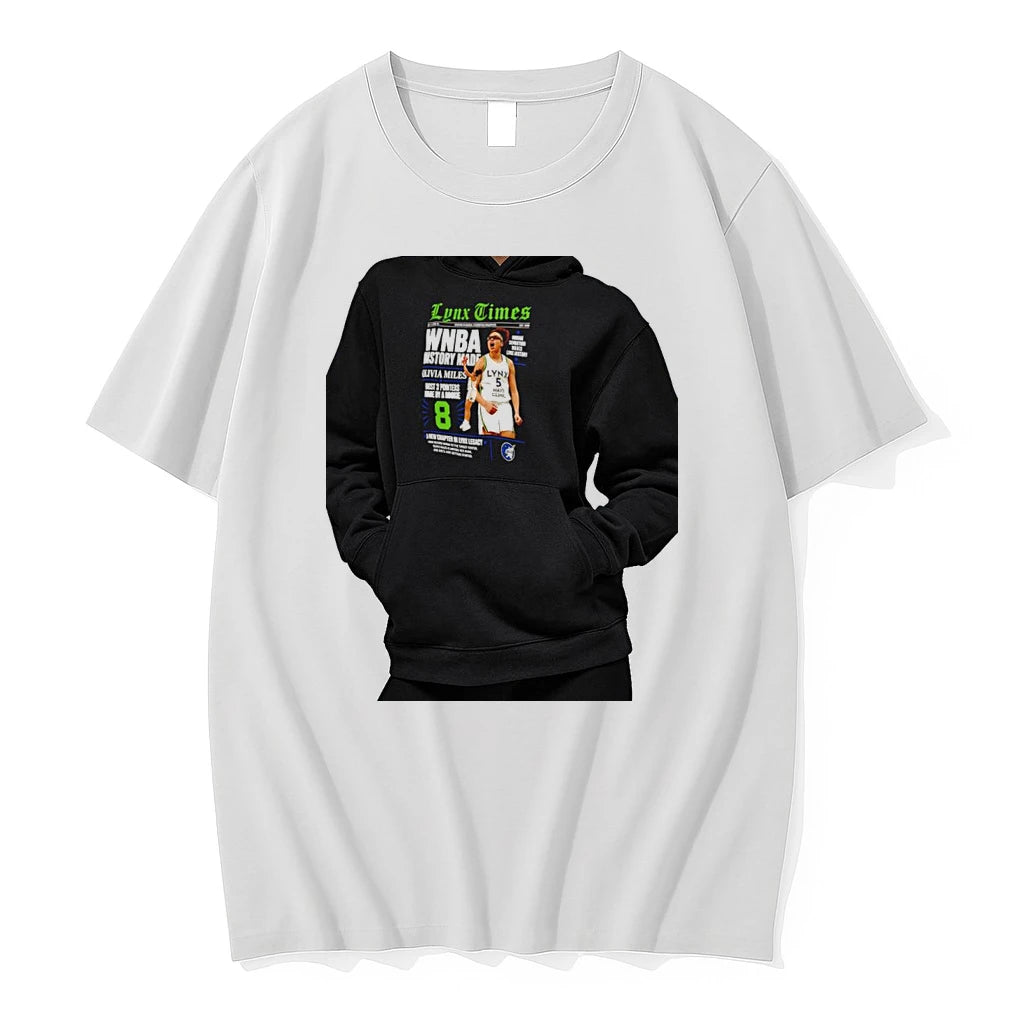 Officials Olivia Miles Wnba History Minnesota Lynx Rookie Record Premium T Shirt