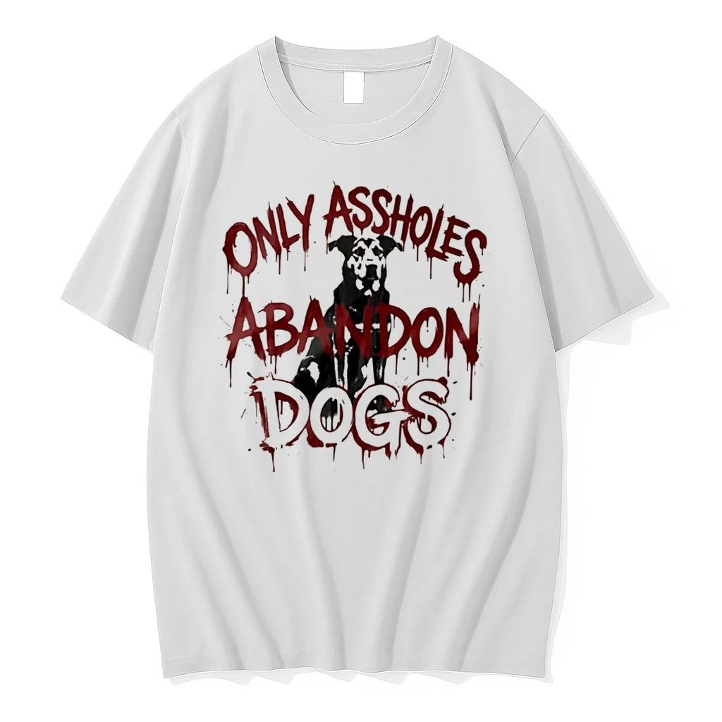Officials Only Assholes Abandon Dogs Dog Rescue Animal Welfare Tee Premium T Shirt