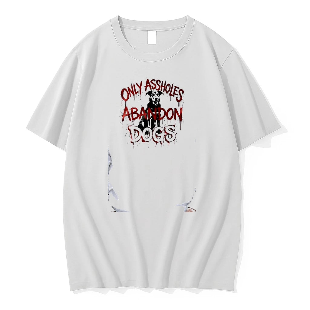 Officials Only Assholes Abandon Dogs Premium T Shirt