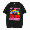 Officials Only Here To Sniff Chairs Rainbow Tee Premium T Shirt