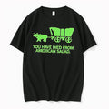 Officials Oregon Trail Parody You Have Died From American Salad Black Premium T Shirt