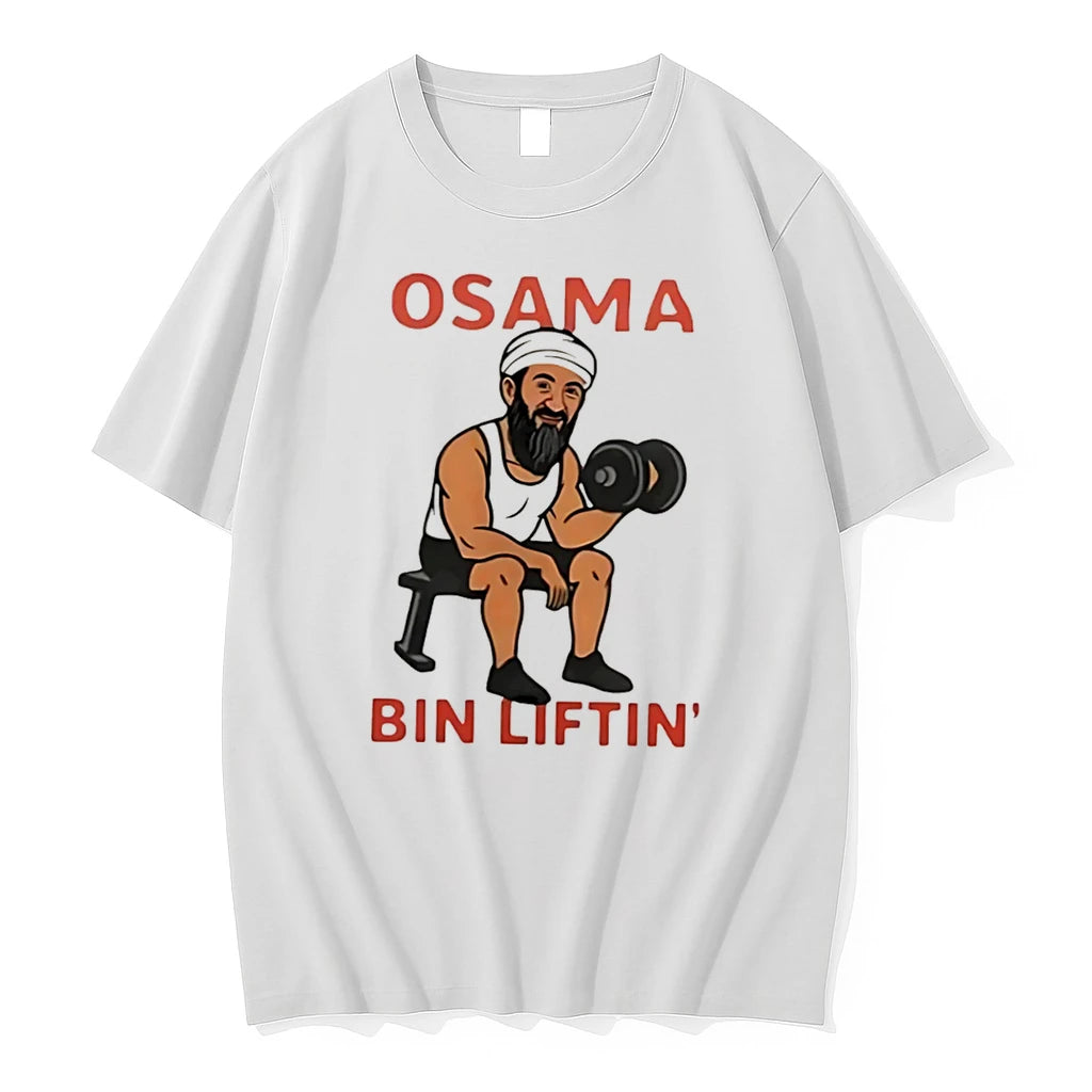 Officials Osama Bin Liftin Weightlifting Cartoon Tee Premium T Shirt