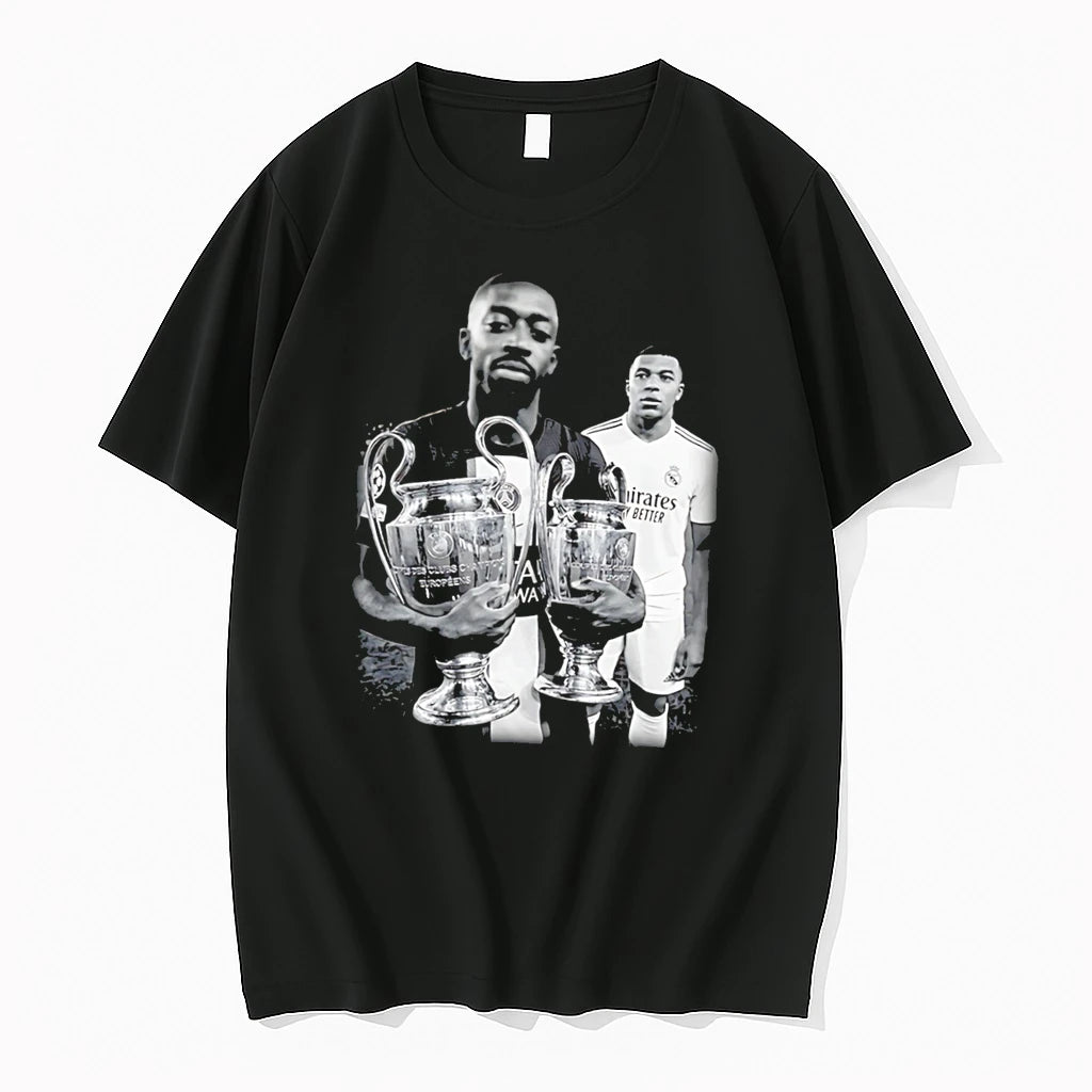 Officials Ousmane Dembele And Kylian Mbappe Psg Soccer Stars Tee Premium T Shirt