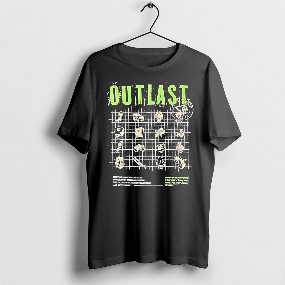 Officials Outlast Murkoff Corporation Characters Symbols Grid The Transnational Murkoff Premium T Shirt