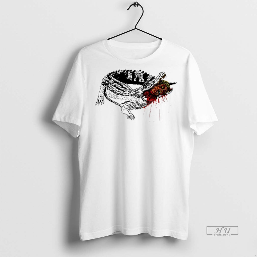Officials Pms26vhb Alligator Alcatraz Eat The Rich T Shirt Sweater