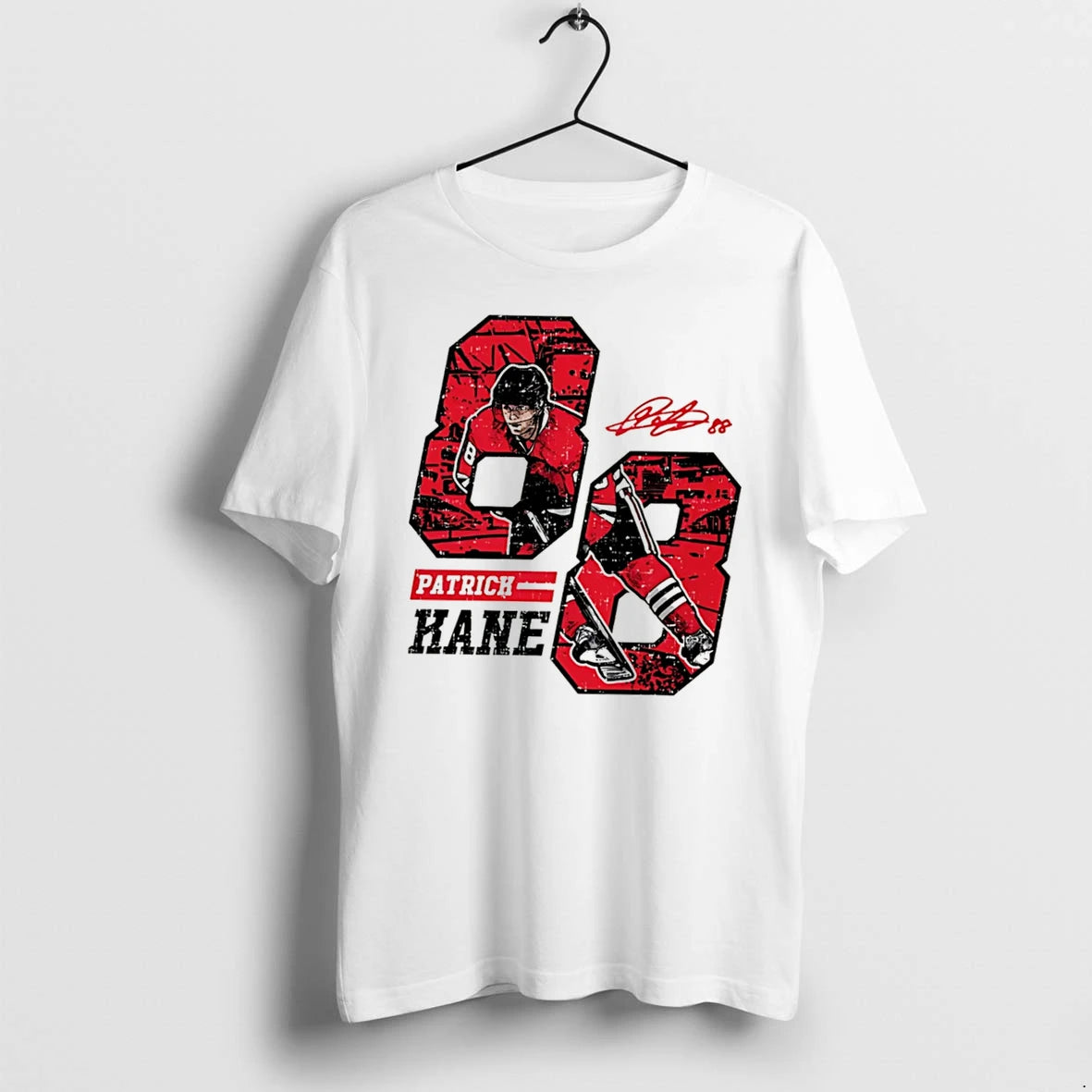 Officials Patrick Kane Chicago Blackhawks Offset Signature Comic Tee Premium T Shirt