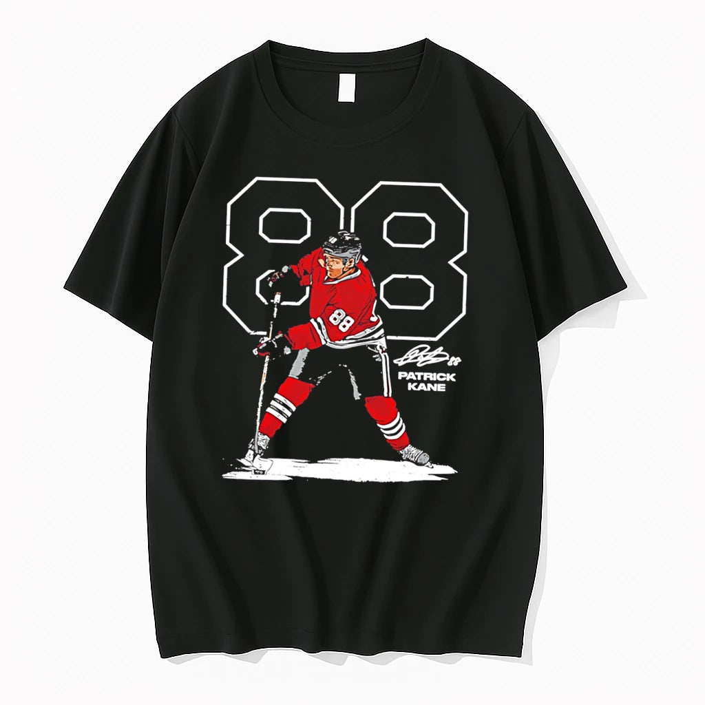 Officials Patrick Kane Chicago Blackhawks Outline Signature Tee Premium T Shirt