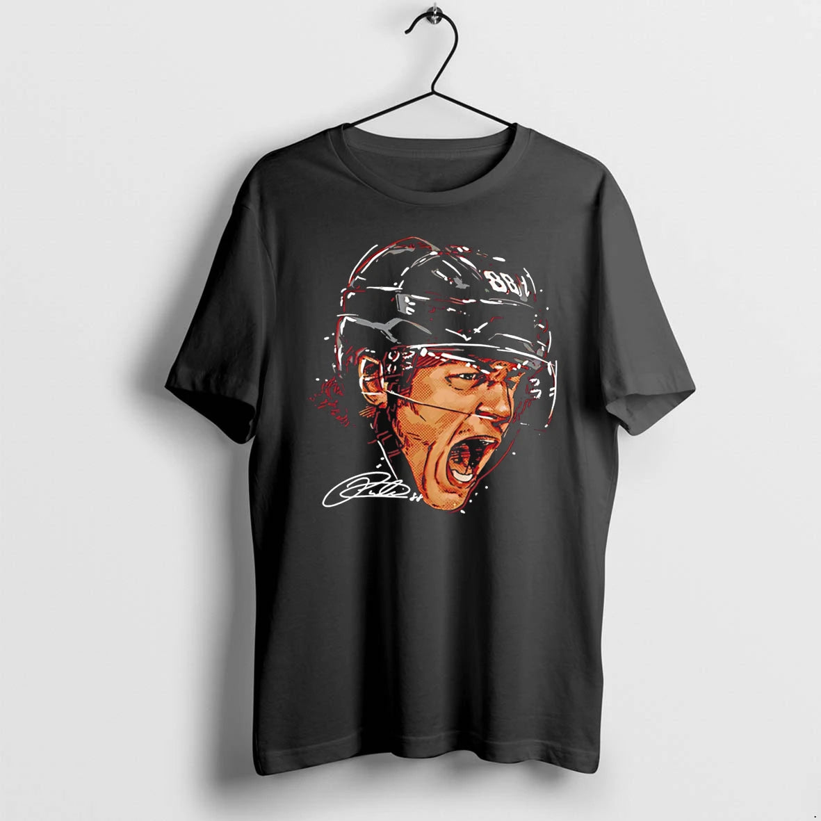 Officials Patrick Kane Chicago Blackhawks Scream Signature Tee Premium T Shirt
