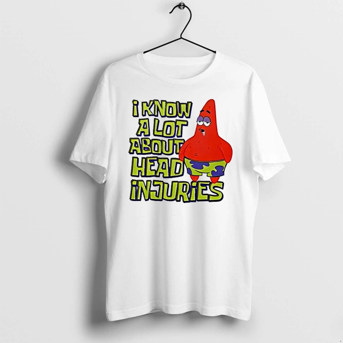Officials Patrick Star I Know A Lot About Head Injuries Premium T Shirt