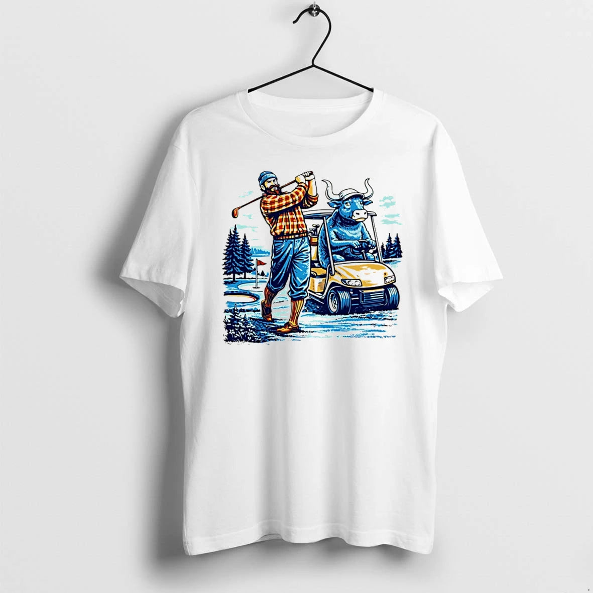 Officials Paul Bunyan And Babe The Blue Ox Golfing Tee Premium T Shirt