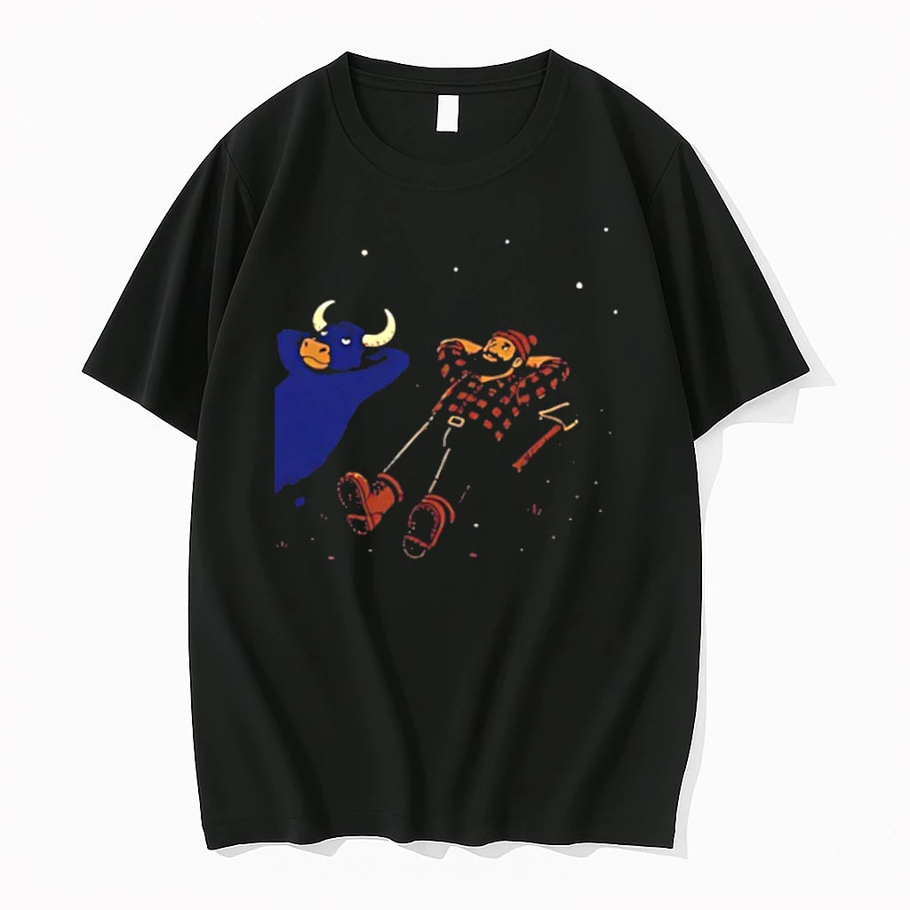 Officials Paul Bunyan And Babe The Blue Ox Stargazing Tee Premium T Shirt
