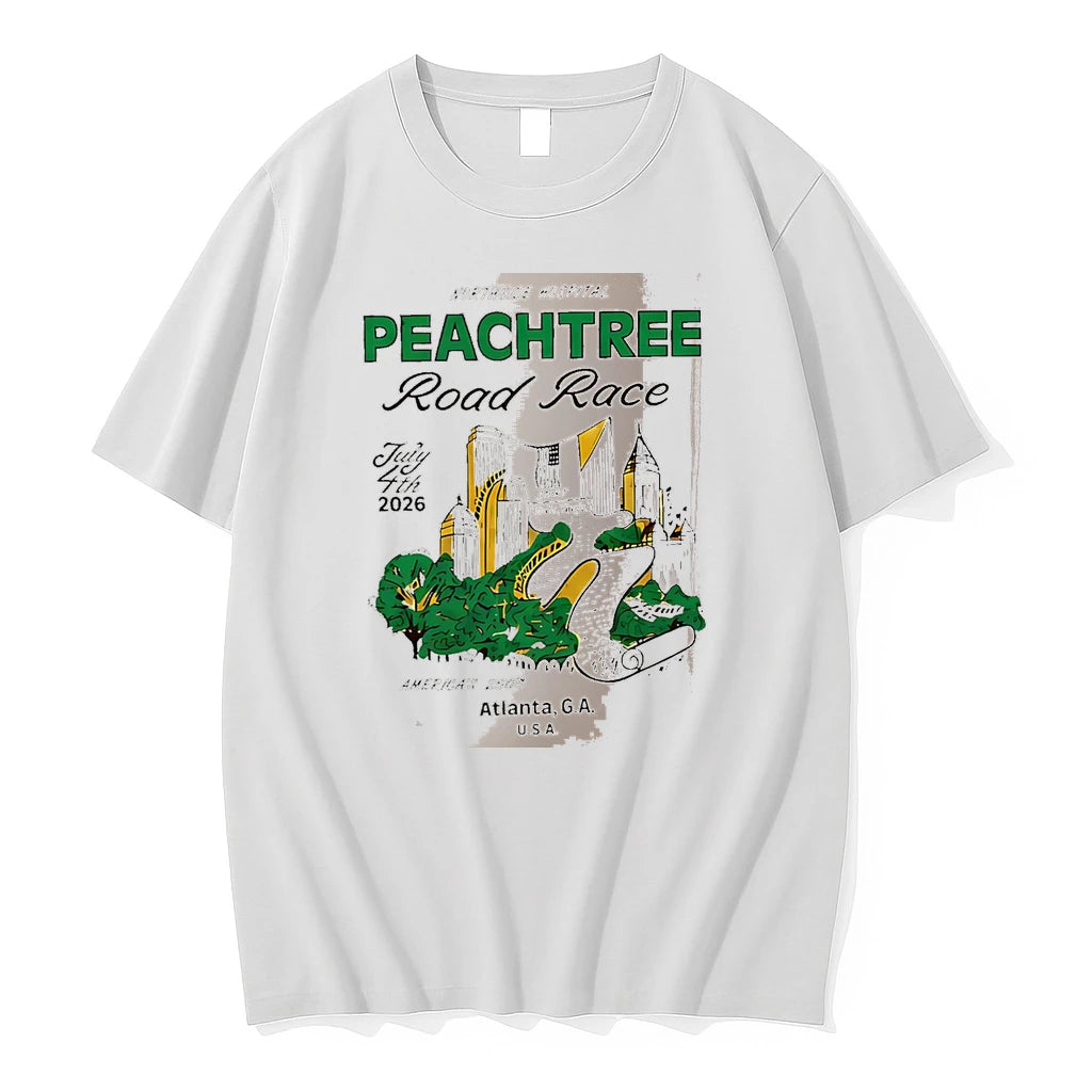 Officials Peachtree Road Race 4th July 2026 White Premium T Shirt