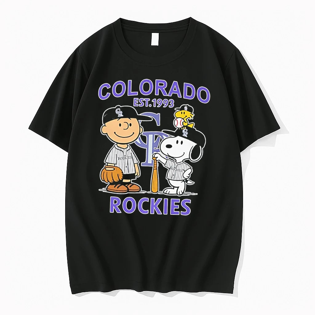 Officials Peanuts X Colorado Rockies Est 1993 Tee Premium T Shirt