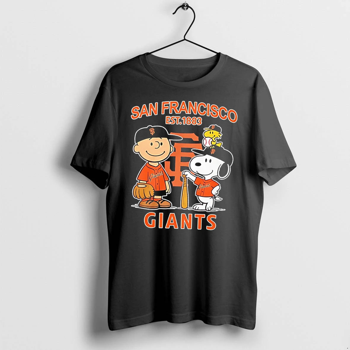 Officials Peanuts X San Francisco Giants Baseball Est 1883 Tee Premium T Shirt