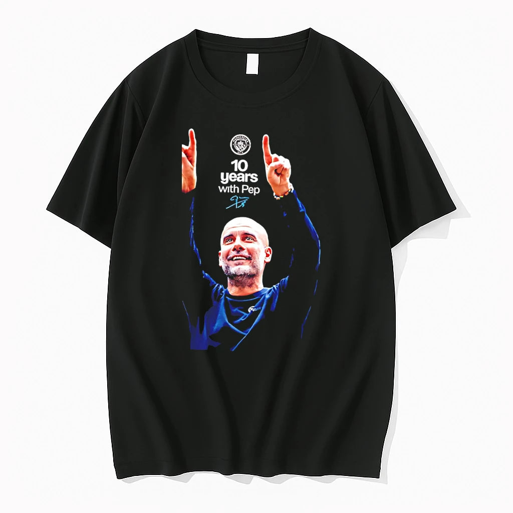 Officials Pep Guardiola Manchester City 2026 Champions 20 Years With Pep Tee