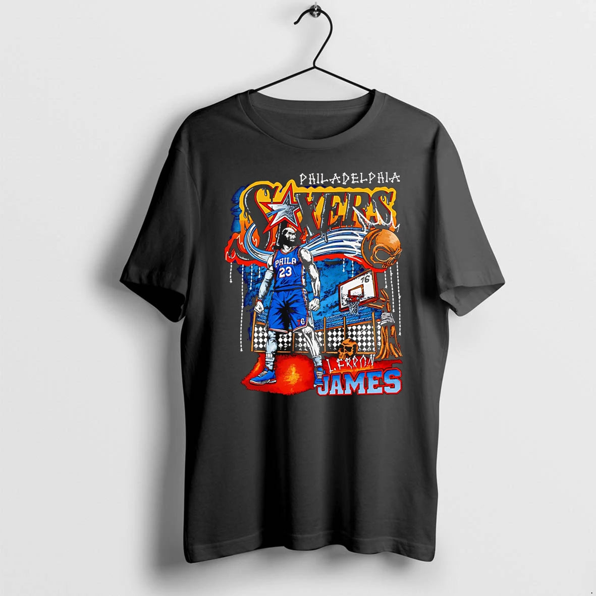 Officials Philadelphia Sixers Lferon James Premium T Shirt