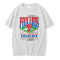 Officials Phillies Philadelphia With Baseball Field And Bats Mlb White Premium T Shirt